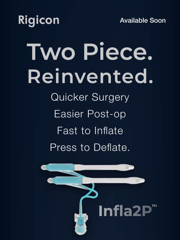 Rigicon Infla2P Inflatable Penile Prosthesis